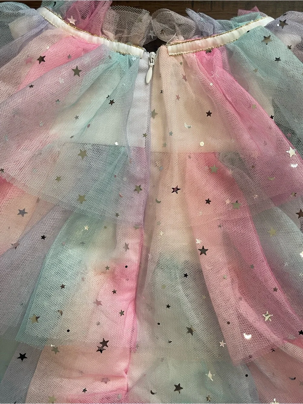 Lola + The Boys Sunset Stars Tulle Dress